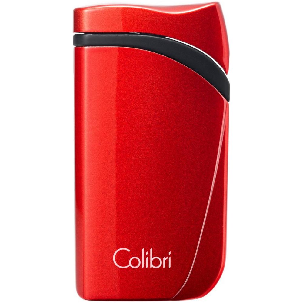 Colibri lättare Falcon - Red Metallic Angled Jet Flame