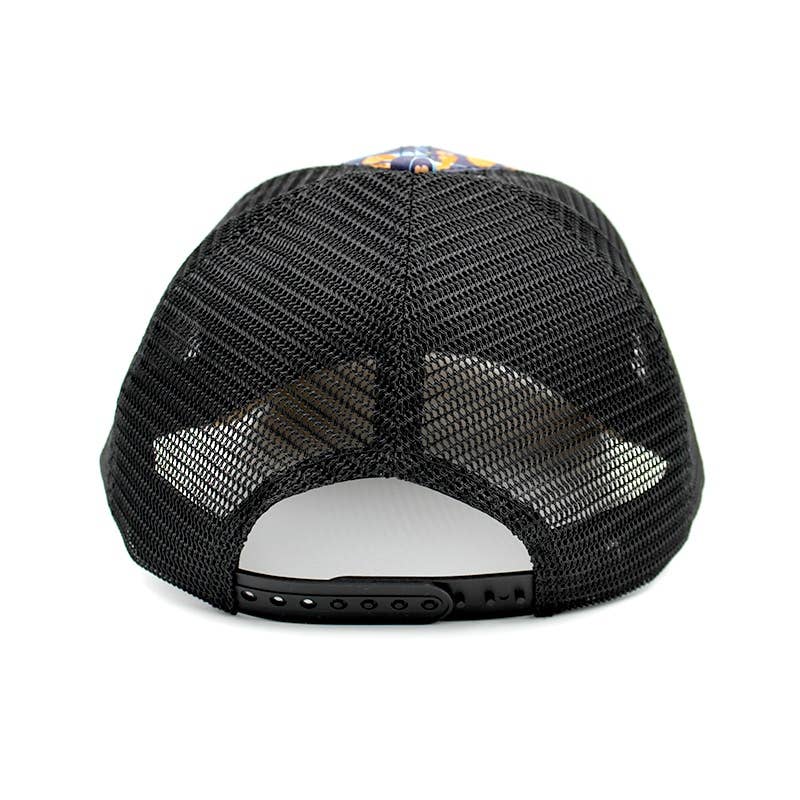 WOED trucker cap i fersken med korkskygge