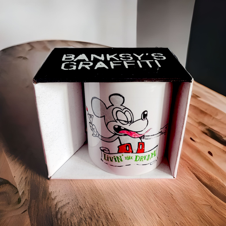 Banksy Ceramic Mug 325ml - Mickey Living the Dream