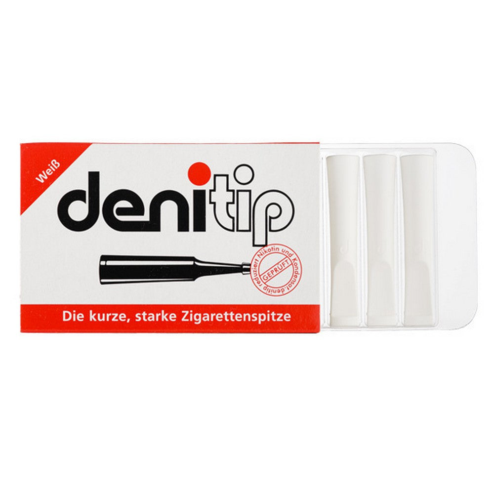 6 stk Denitip Cigaret Holder med Filter - Hvid - Cigaret Holder fra Denicotea hos The Prince Webshop