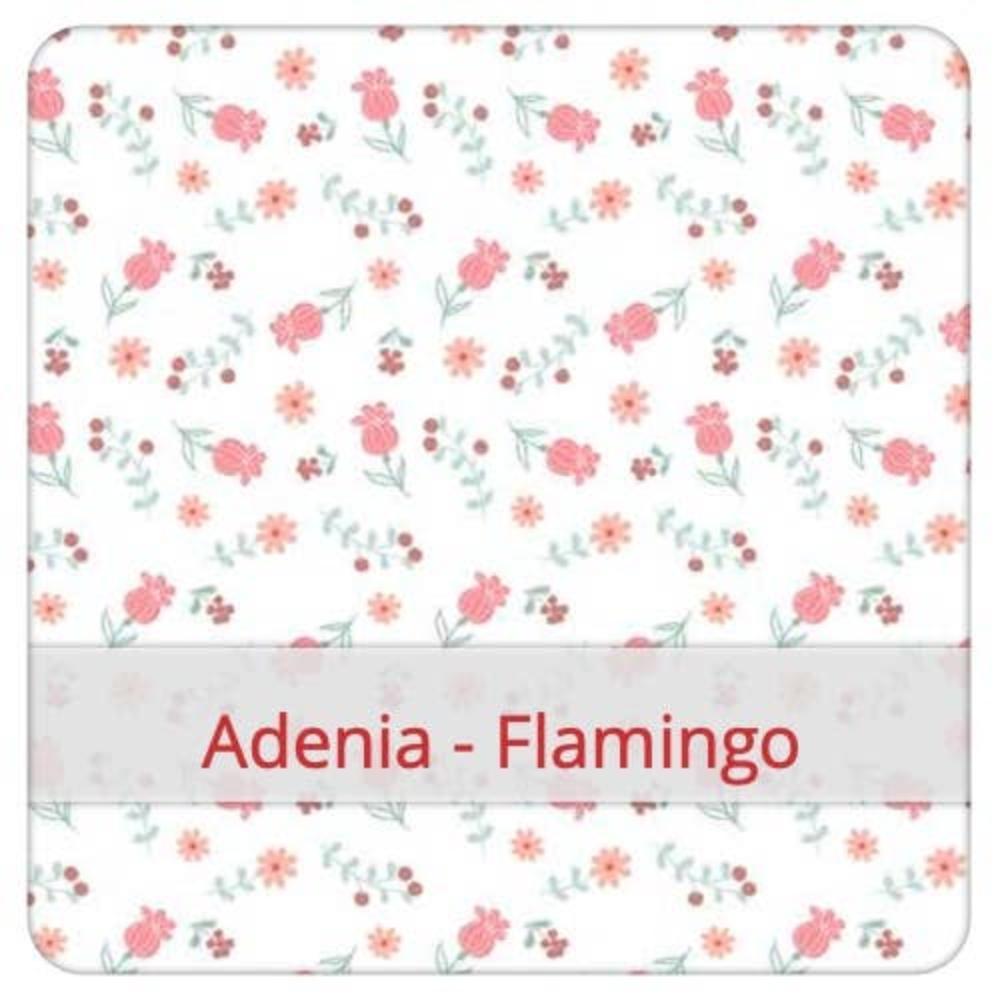 FLAX & STITCH - 3 store lommetørklæder -  Adenia Flamingo