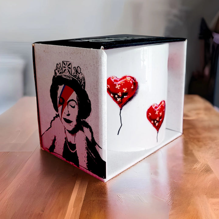 Banksy Ceramic Mug 325ml - Bandaged Heart