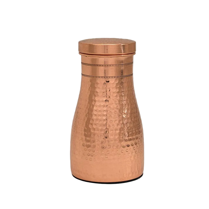 Pure copper decanter hammered ± 950 ml jug
