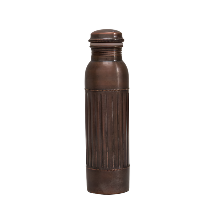 Ren Kobber Vandflaske Dot Lining Antik ± 1 liter - Gave Ide fra Ayurveda Specialist B.V. hos The Prince Webshop