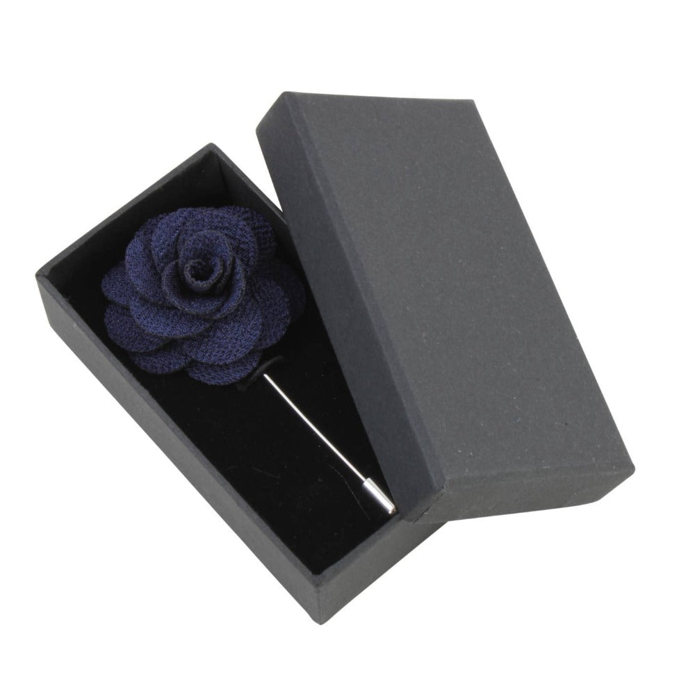 Dalaco - Incorporating David Aster - Black Flower Lapel Pin