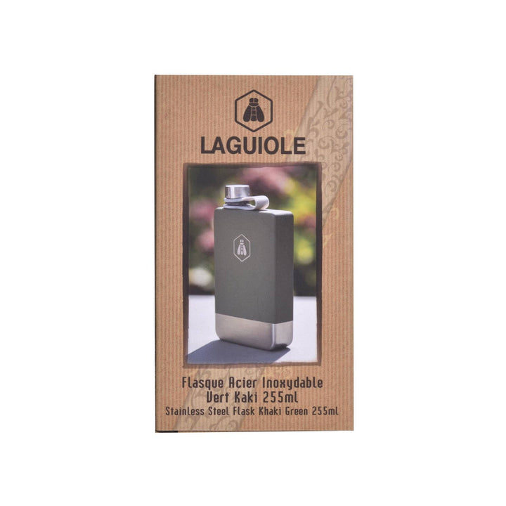 Laguiole Lommelærke i rustfrit stål 255ml - Lommelærke fra Laguiole hos The Prince Webshop