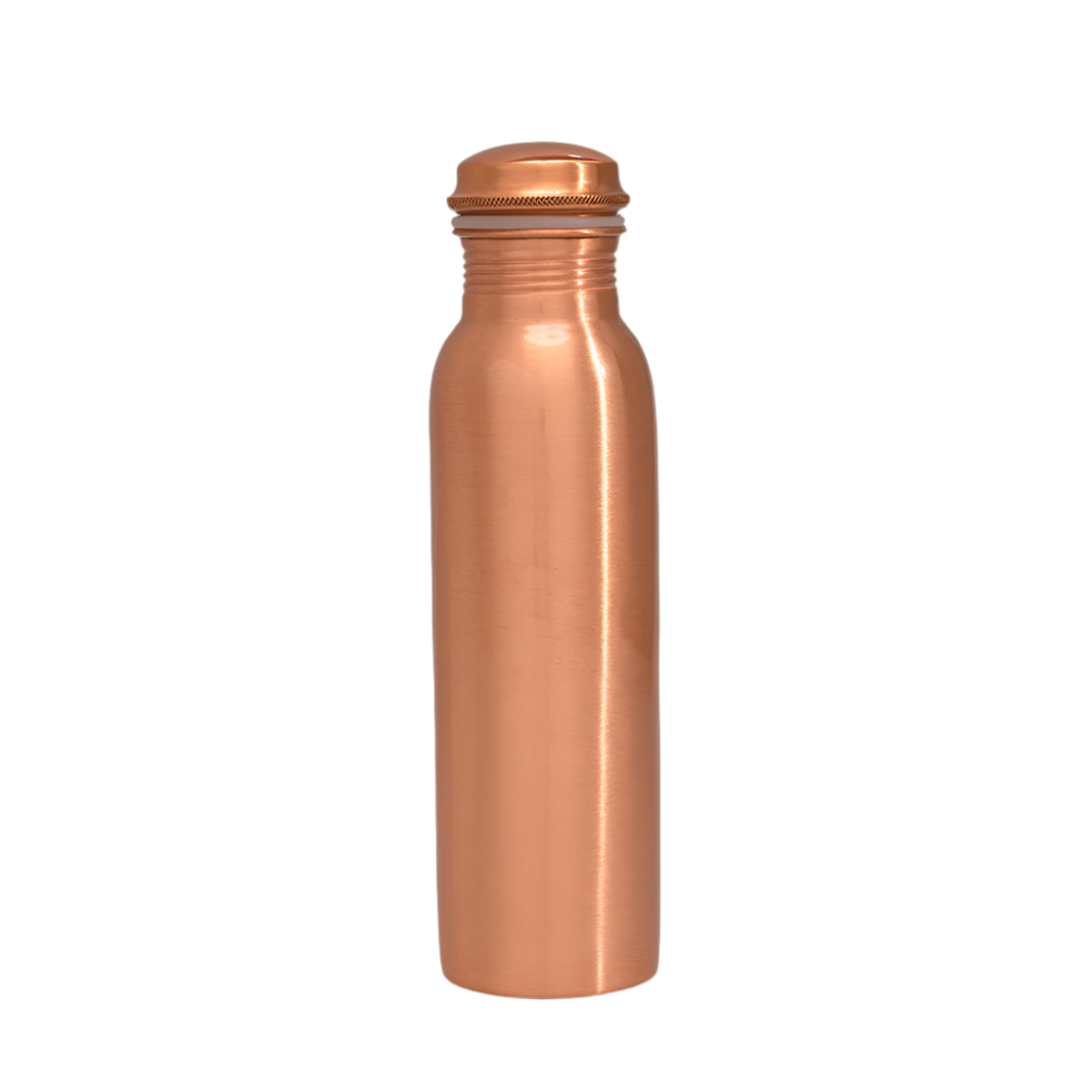 Ren Kobber Vandflaske Glat - 950 ml - Gave Ide fra Ayurveda Specialist B.V. hos The Prince Webshop