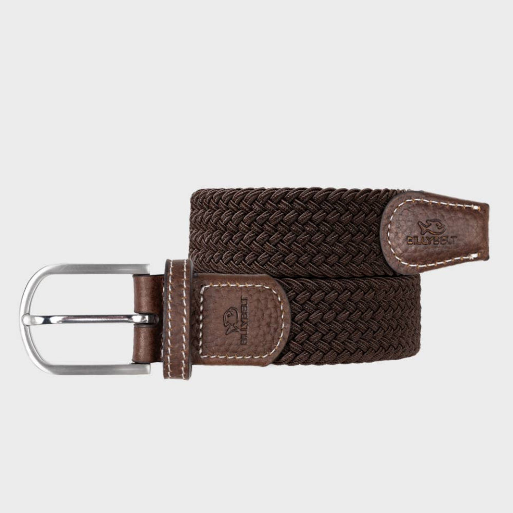 BILLYBELT Leaf-brown Woven Elastic Belt - Elastisk Komfort Bælte