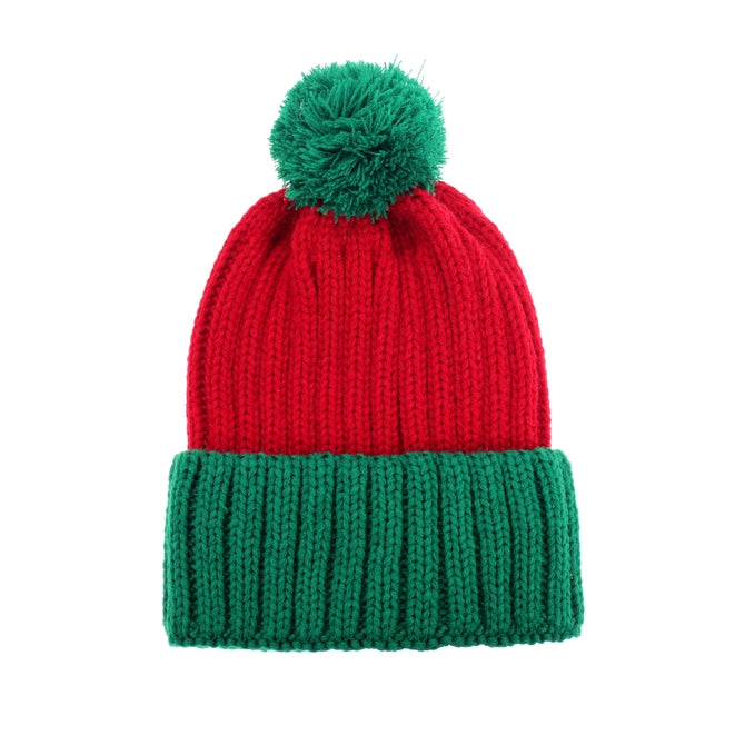 Snazzy Santa Beanie Hue - Rød & Grøn