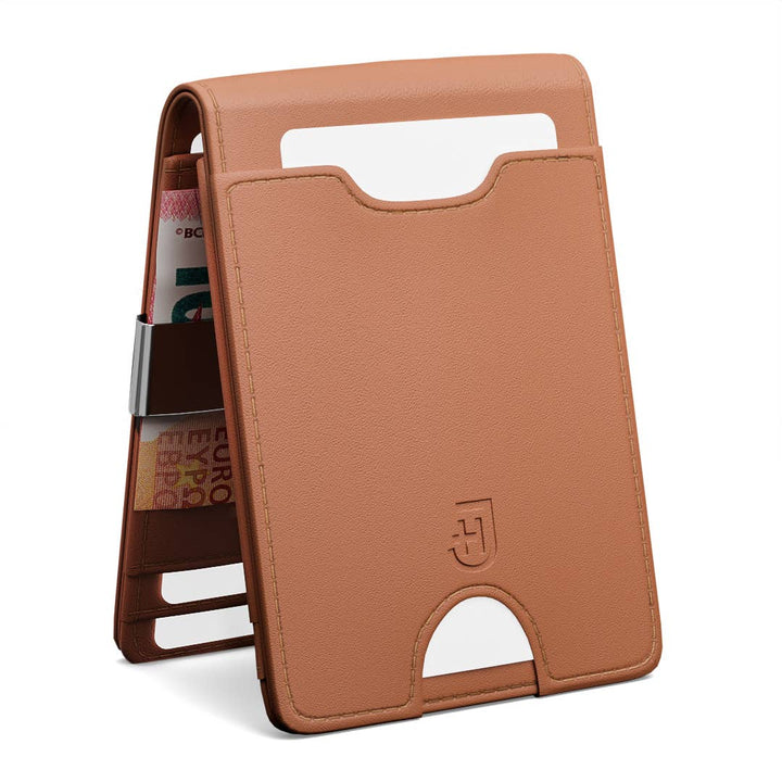 Smart wallet in slim leather for men