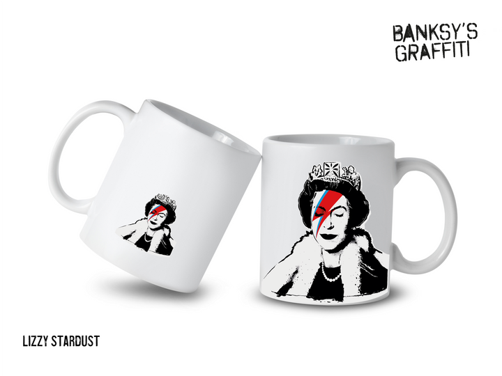 Banksy Ceramic Mug 325ml - Lizzy Stardust