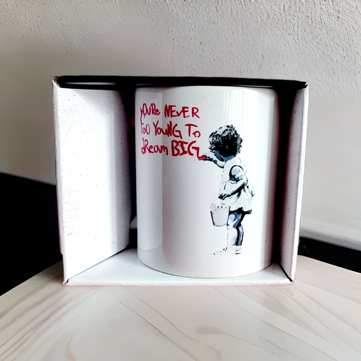 Banksy Ceramic Mug 325ml - Dream Big