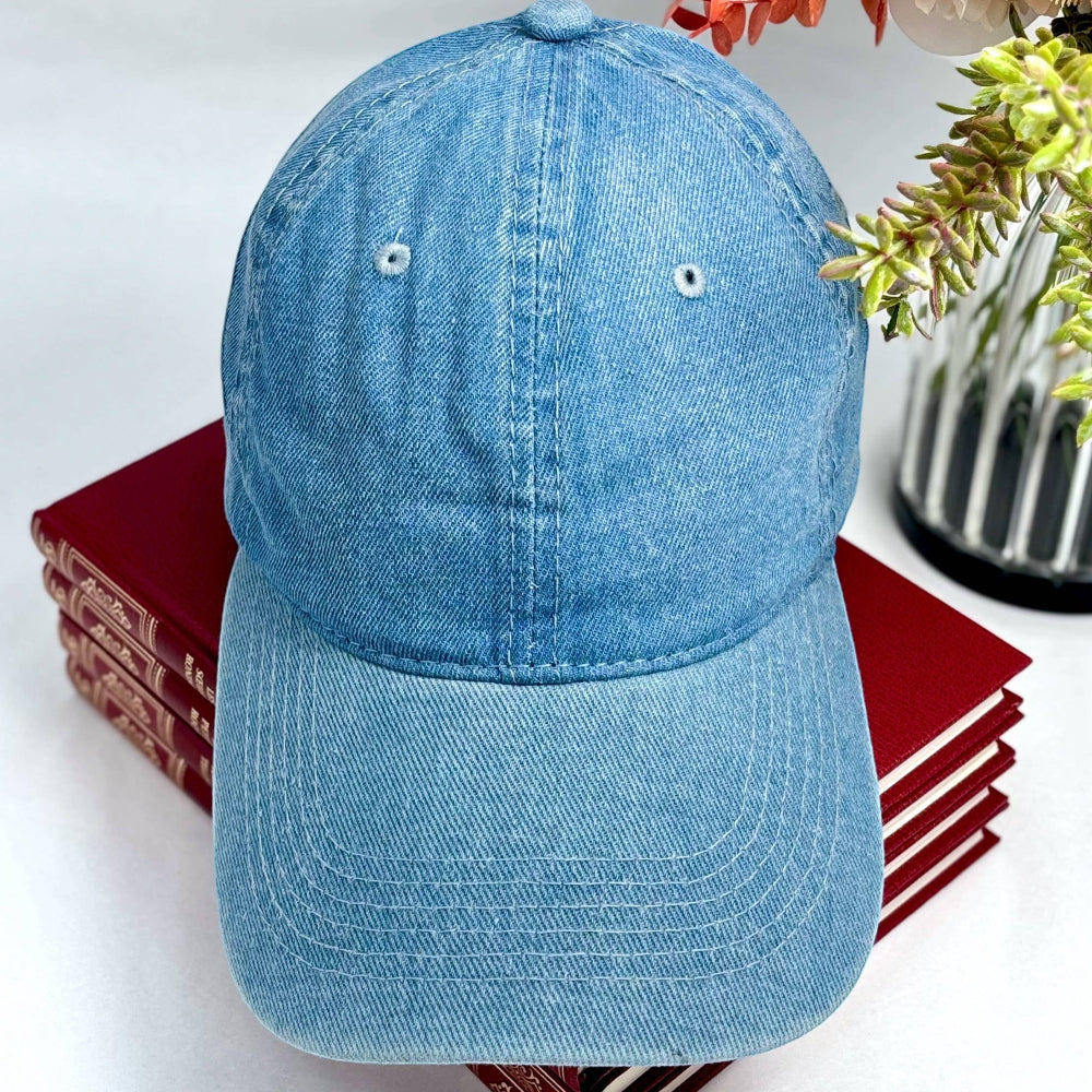 Justerbar Denim Kasket i 3 Farver