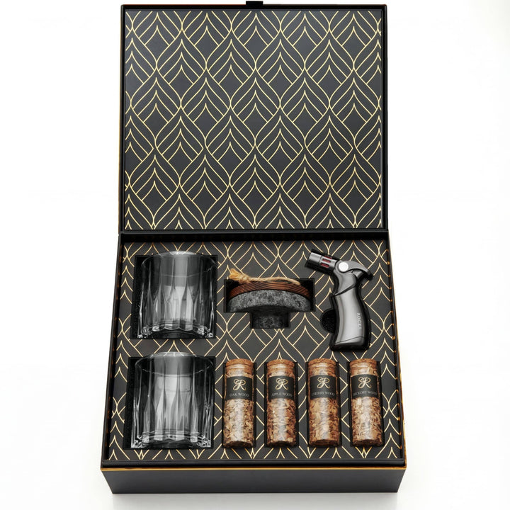 ROCKS Gift Set: Whiskey and Cocktail Smoking Set