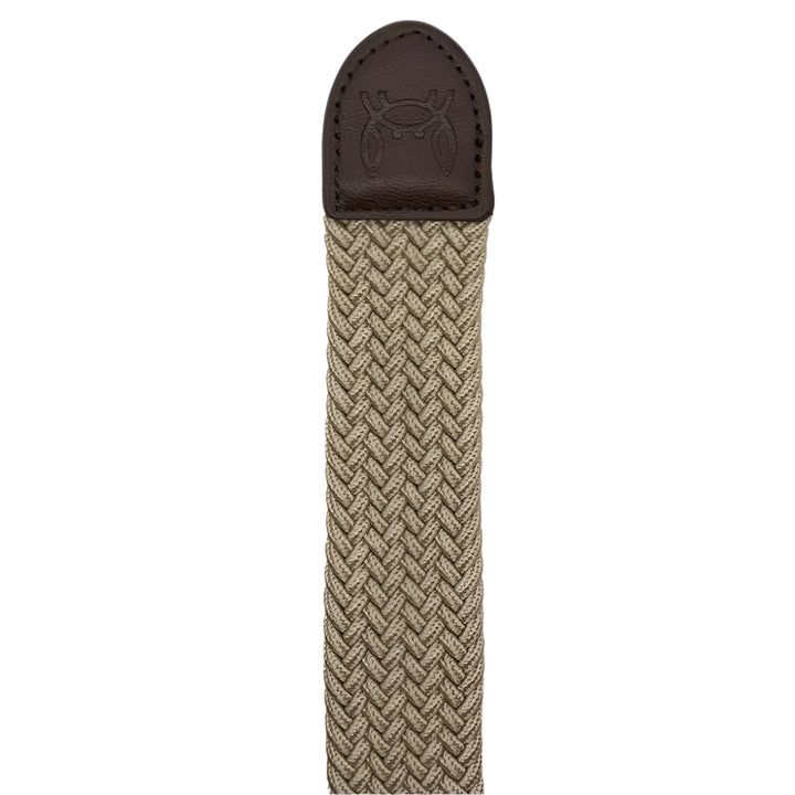 Custi Mikelo Beige Flettet Elastisk Bælte - Bælte fra Custi Mikelo hos The Prince Webshop