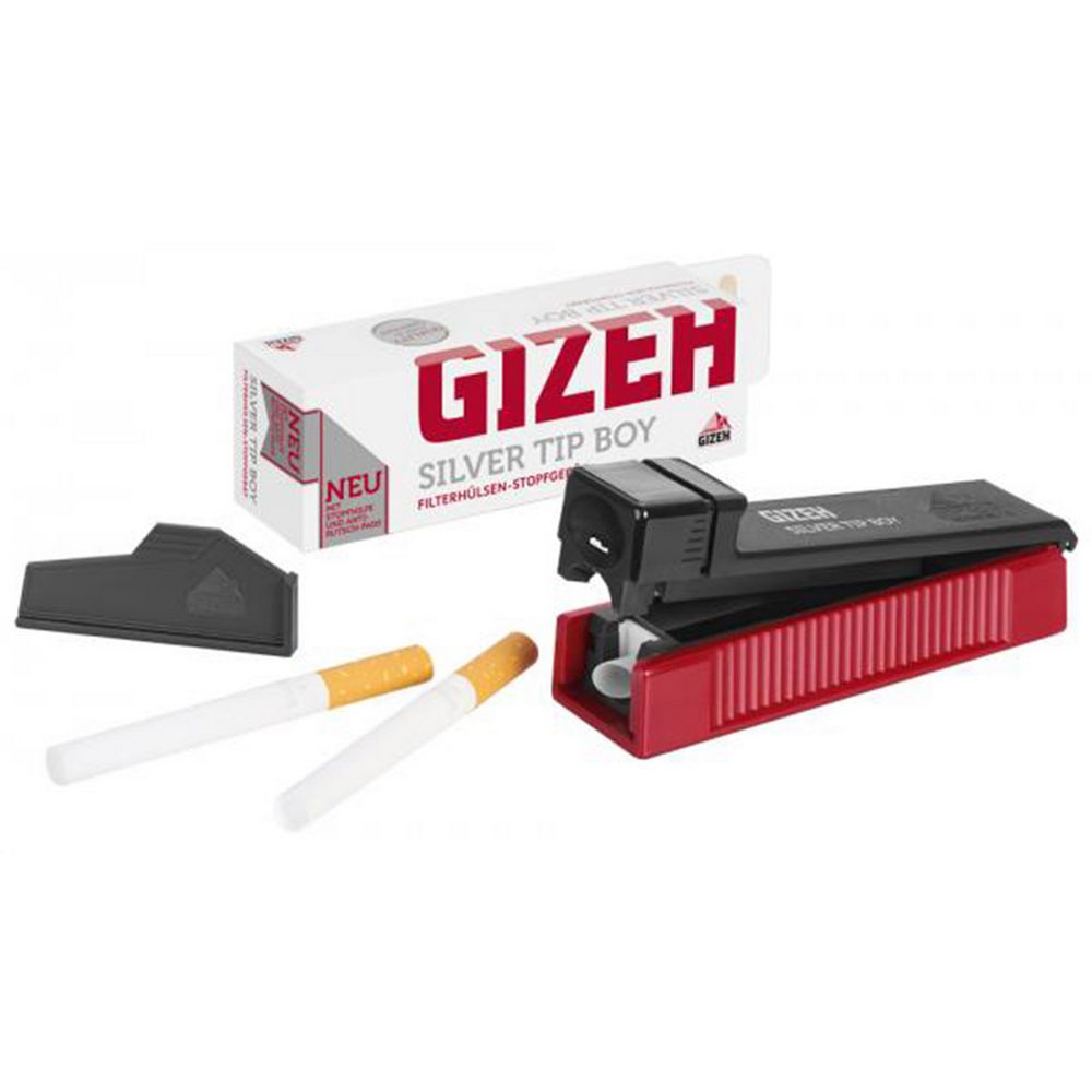 Gizeh Silver Tip Boy - Cigaretmaskine / Stopper