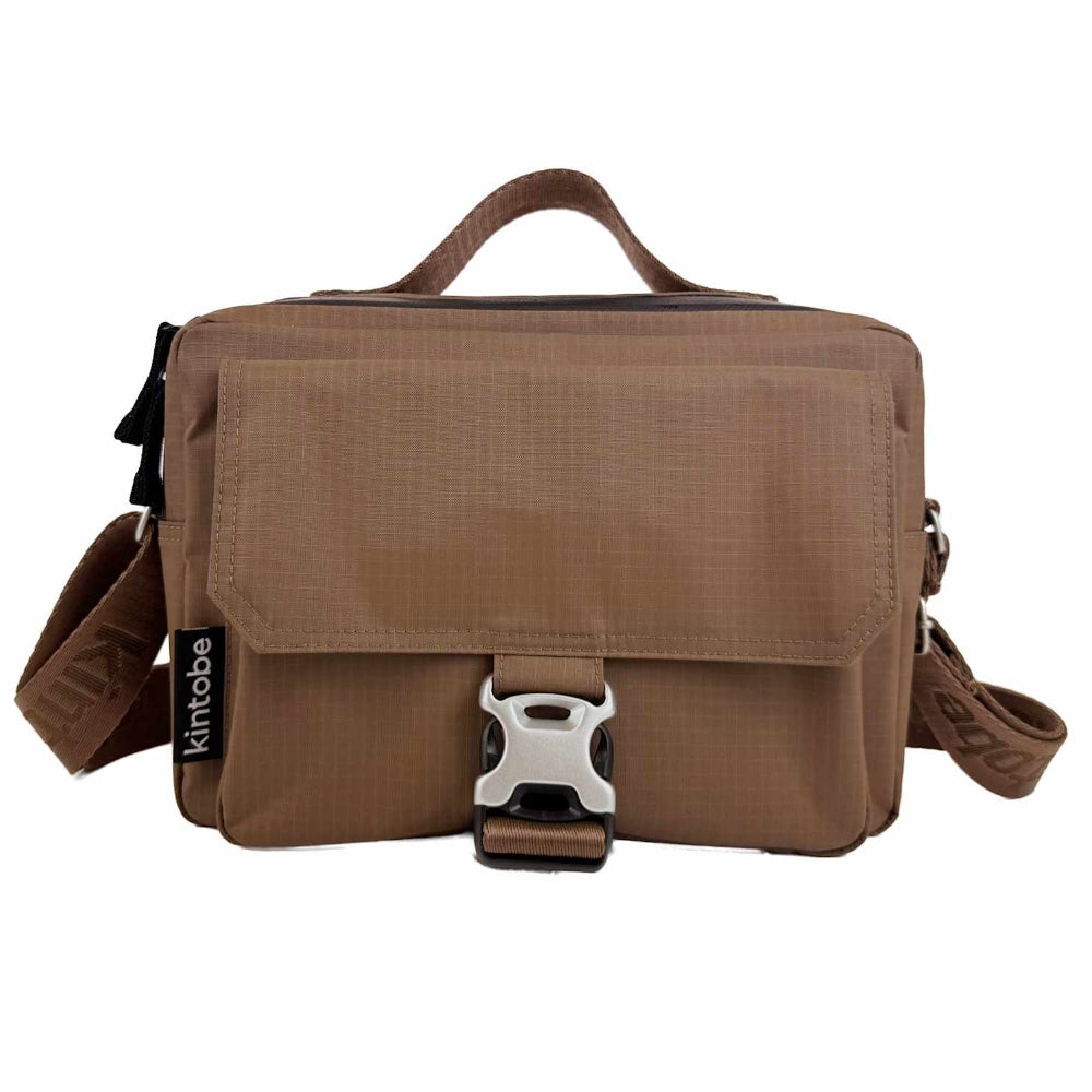 KINTOBE NOAH street messenger bag - Earth Brown