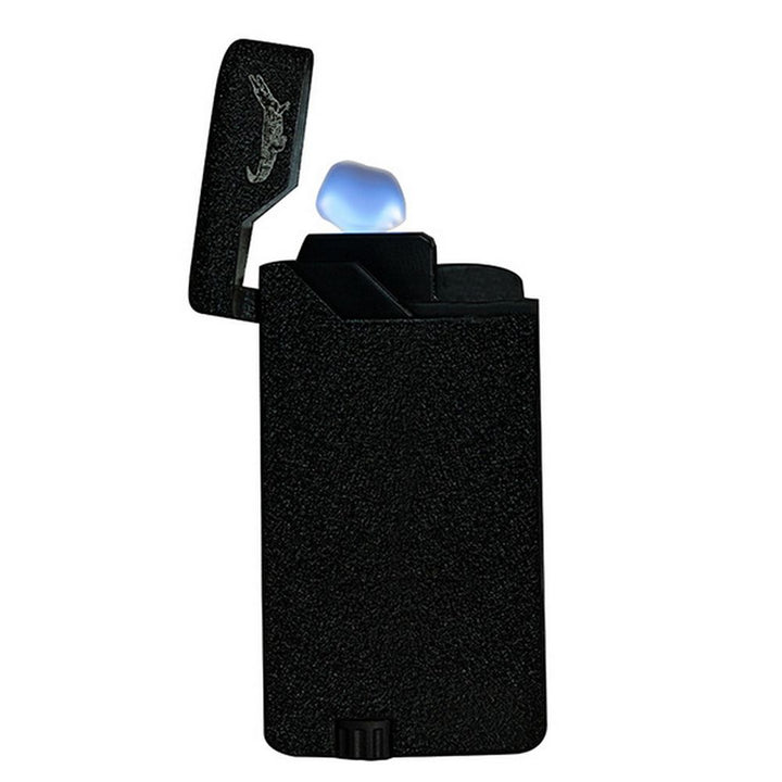 Formel Crocodile Flat Flame Jet Lighter - Black Stone