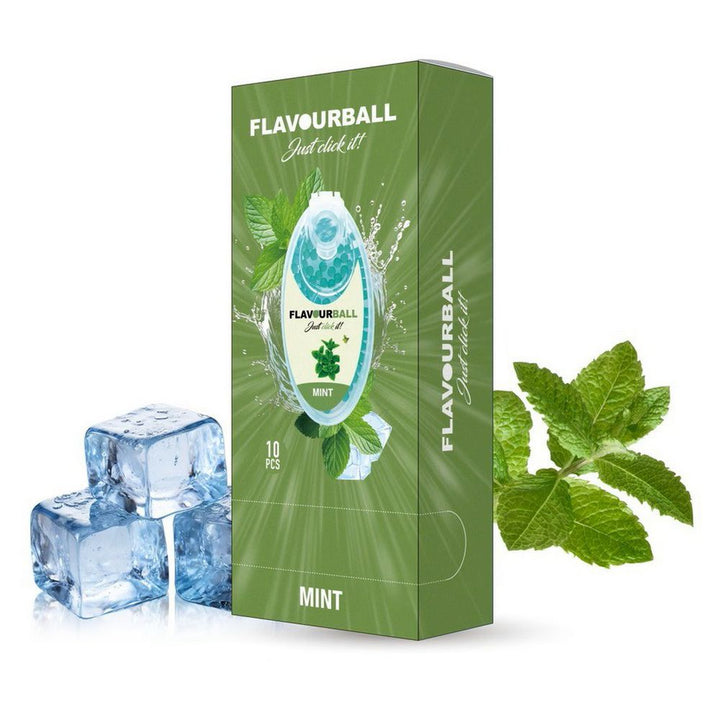 10 x 100 stk Mint Flavour Balls i Pod - Aroma Kugler fra FLAVOUR BALLS hos The Prince Webshop