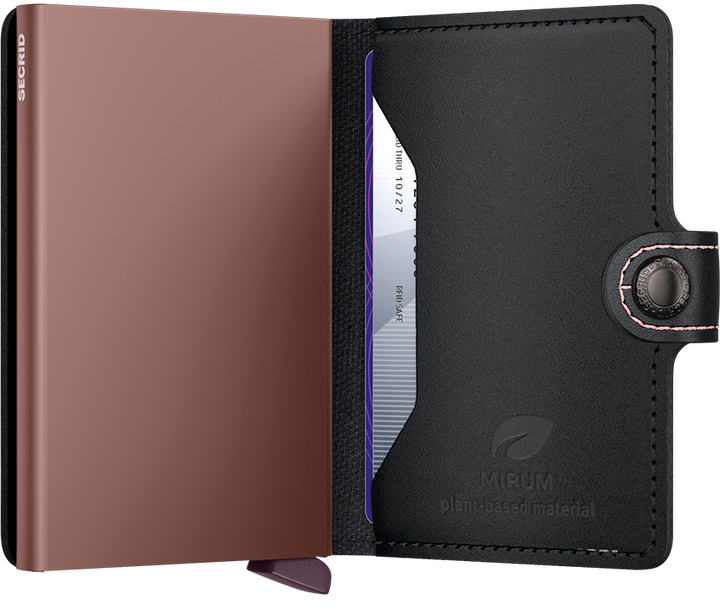 Miniwallet MIRUM Plant-Based Black Rose