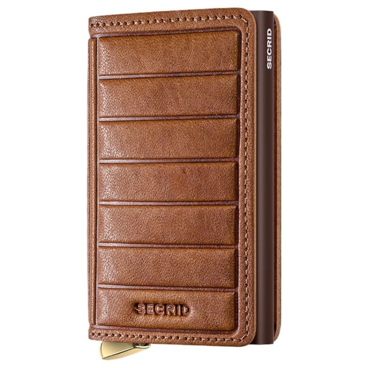 SECRID Premium Slimwallet Emboss Lines Cognac +