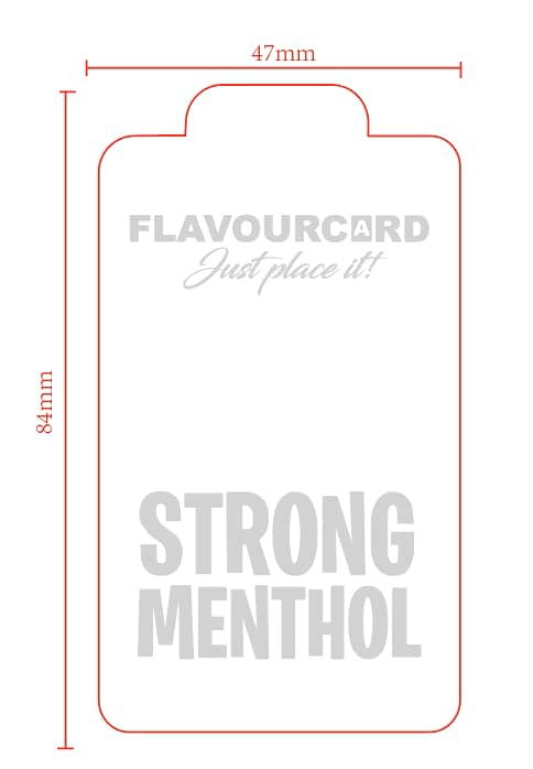 10 stk FlavourCard Strong Menthol Aroma Kort - Aroma Kort fra FLAVOUR BALLS hos The Prince Webshop