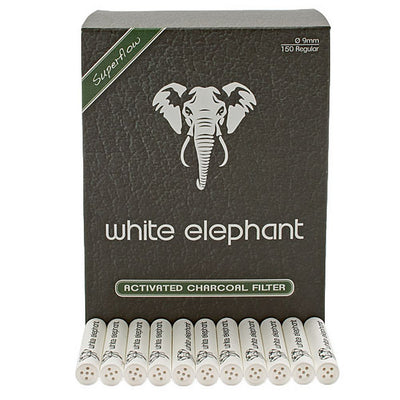Kopp White Elephant 9 mm aktivt coolt filter för rör - 150 st
