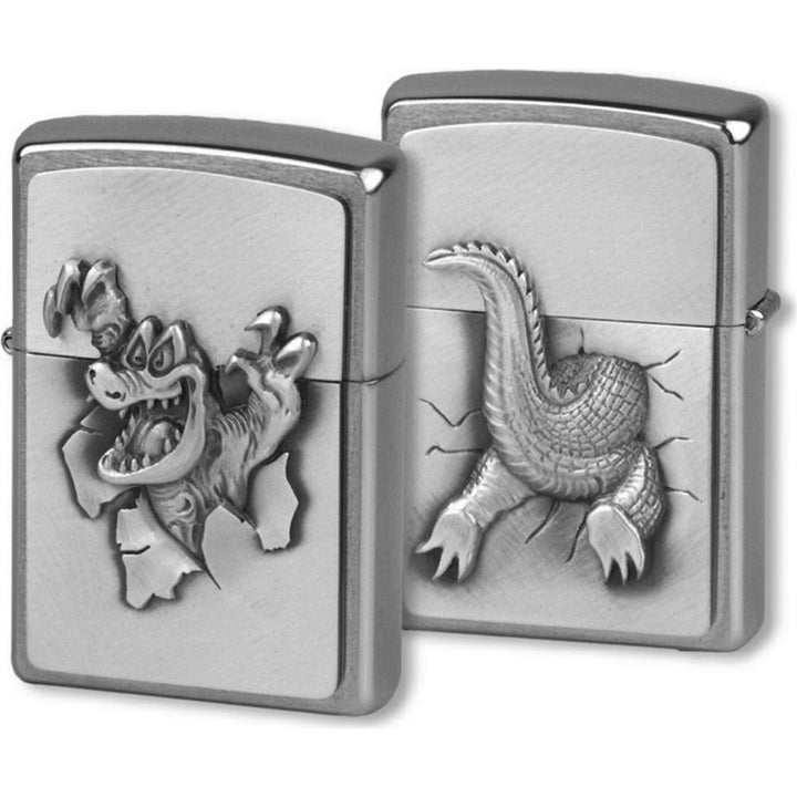 Zippo Gator tändare i trälåda med spegel