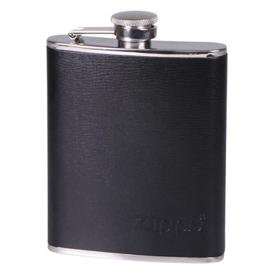 Zippo 17 Cl Pocket Label svart läder