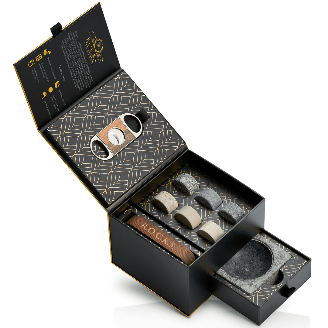 The Gentleman's Set - Cigar Aficionado - Cigar Tilbehør fra R.O.C.K.S hos The Prince Webshop