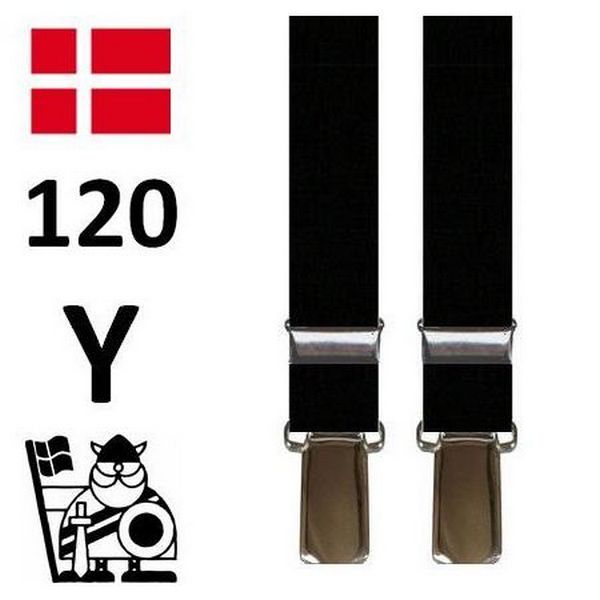 Sorte Super Smalle Hipster Seler med Y ryg - Seler fra SCANBELT Shooster hos The Prince Webshop