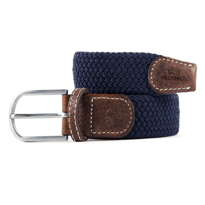 Billybelt Navy Blue Woven Elastic Belt - Elastisk Komfort Bælte - Bælte fra Billybelt hos The Prince Webshop