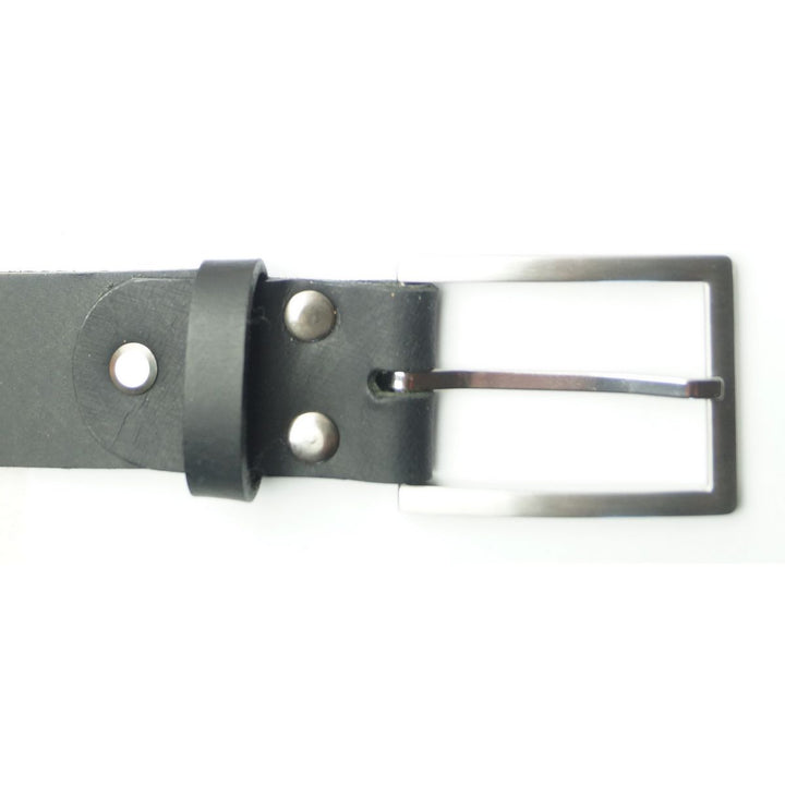 Læder Bælte - Calvin - Sort - Bælte fra The Leather Belt Co. hos The Prince Webshop