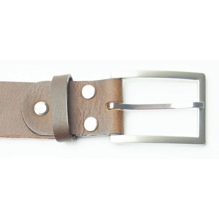 Læder Bælte - Calvin - Mørkebrunt - Bælte fra The Leather Belt Co. hos The Prince Webshop