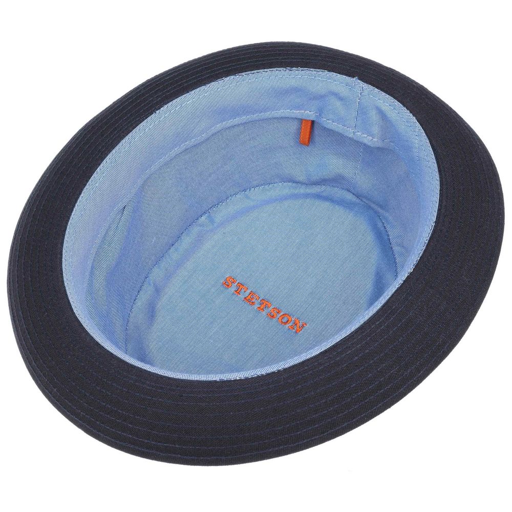 Stetson Pork Pie Cotton Navy - Hat fra Stetson hos The Prince Webshop