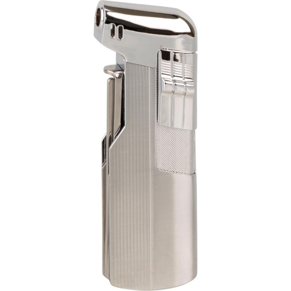 Pibe Piezo Lighter Jean Claude "Glasgow" med Værktøj - Chrome - Lighter fra Jean Claude hos The Prince Webshop