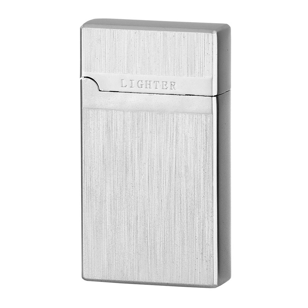 Eurojet Cigaret Lighter Duo Flame - Børstet Alu - Lighter fra Eurojet hos The Prince Webshop