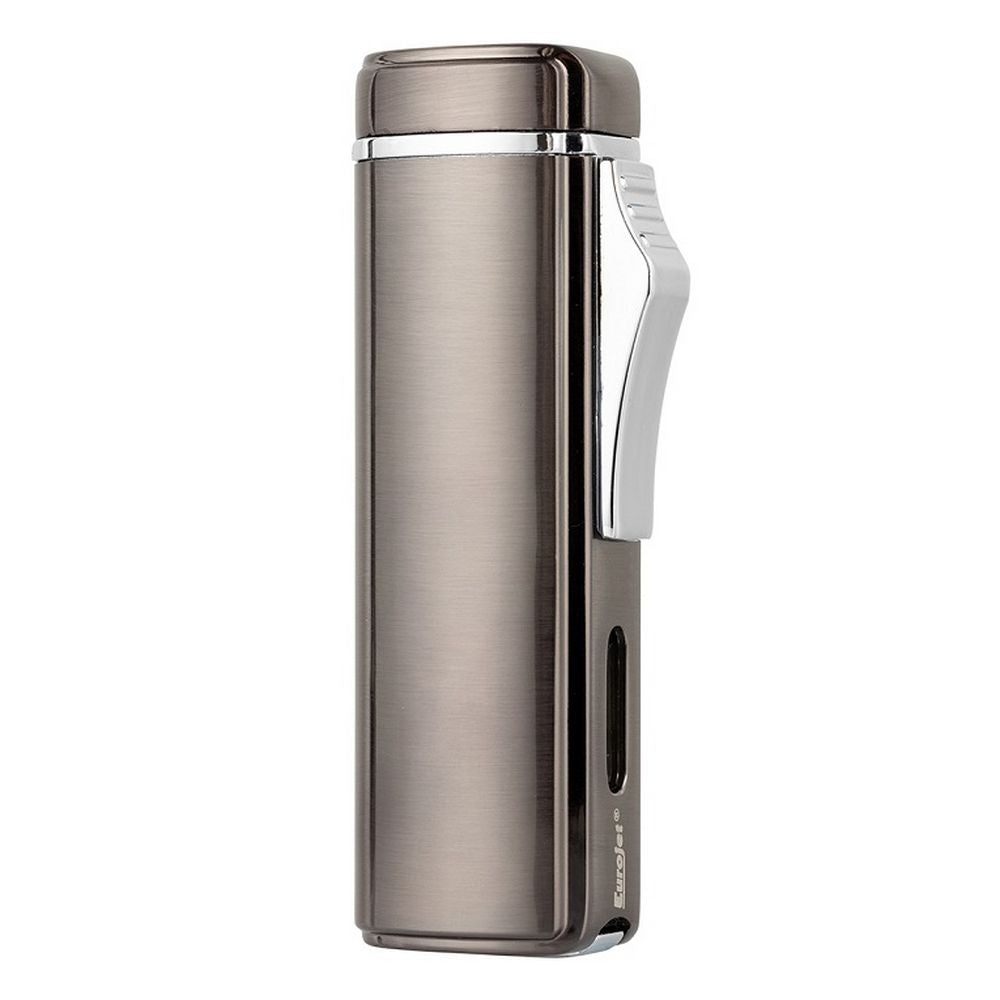 Eurojet Cigar 3X Jet Lighter med Puncher - Dark Gunmetal - Lighter fra Eurojet hos The Prince Webshop