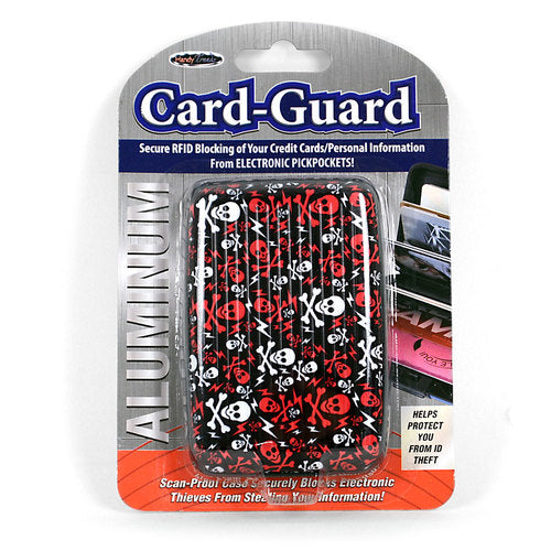 Aluminium Card-Guard Kortholder - Skull - Kortholder fra Card Guard hos The Prince Webshop