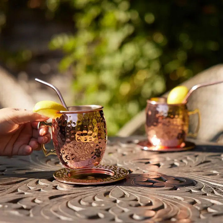 Oak & Steel - 2 Copper Mule Cocktail Mugs - Sæt til 2 - Cocktail Glas fra Oak & Steel hos The Prince Webshop