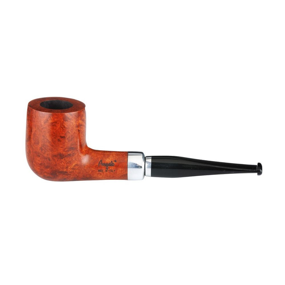 Angelo Lux Pipe - Light Brown Bruyere - Rätt med ring