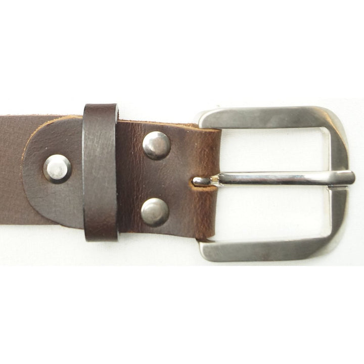 Læder Bælte - Fred - Mørkebrunt - Bælte fra The Leather Belt Co. hos The Prince Webshop