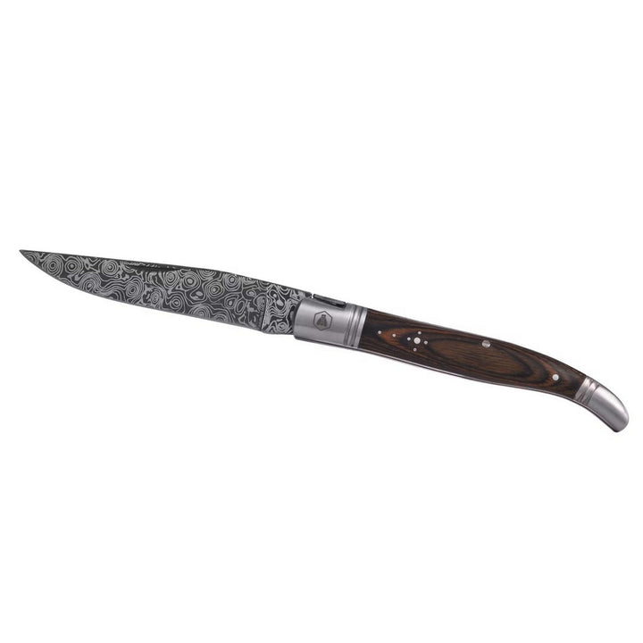 Laguiole Folding Knife - Damaskus Pakka