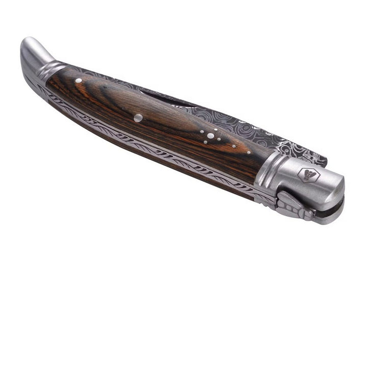 Laguiole Folding Knife - Damaskus Pakka