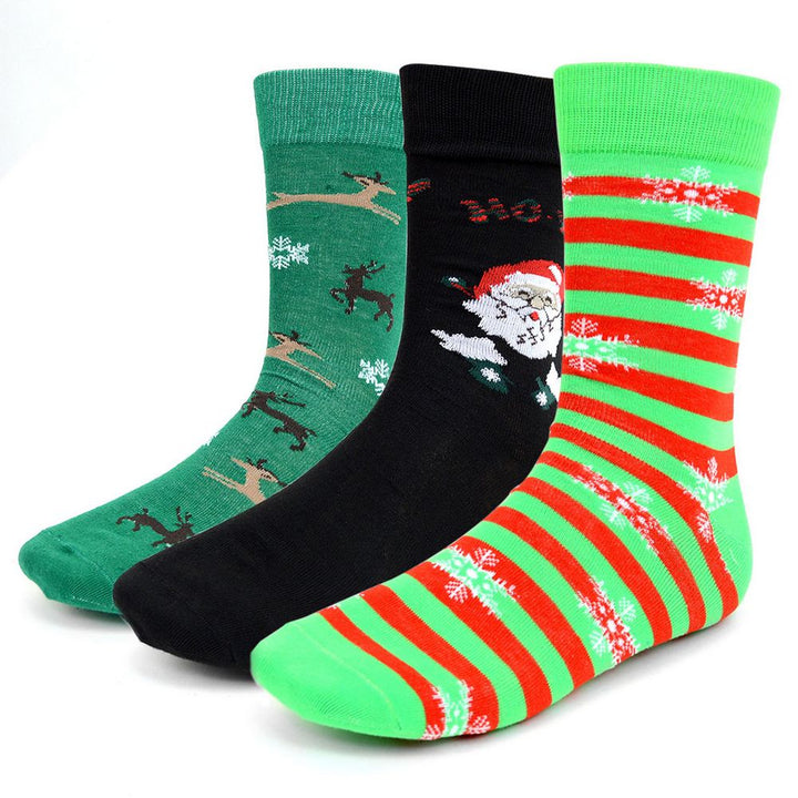 3 par Christmas Holiday Crew Socks - Jule Strømper - Herre Strømper fra Parquet hos The Prince Webshop