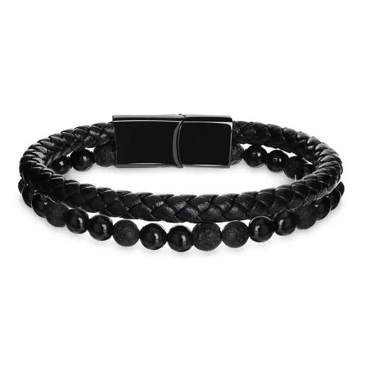 James Hawk Stone Bracelet - Black - Smykke fra James Hawk hos The Prince Webshop