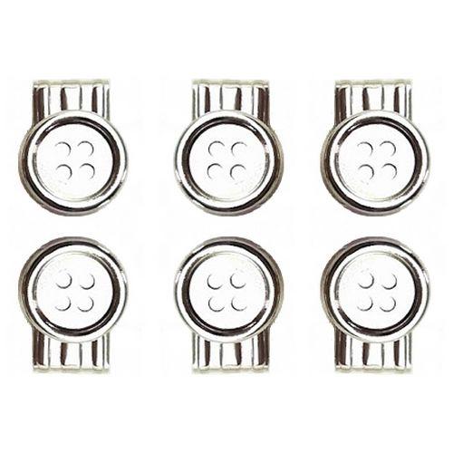 6 stk Brace Buttons - Knapper til Seler med Læderstropper - Seler fra SCANBELT Shooster hos The Prince Webshop