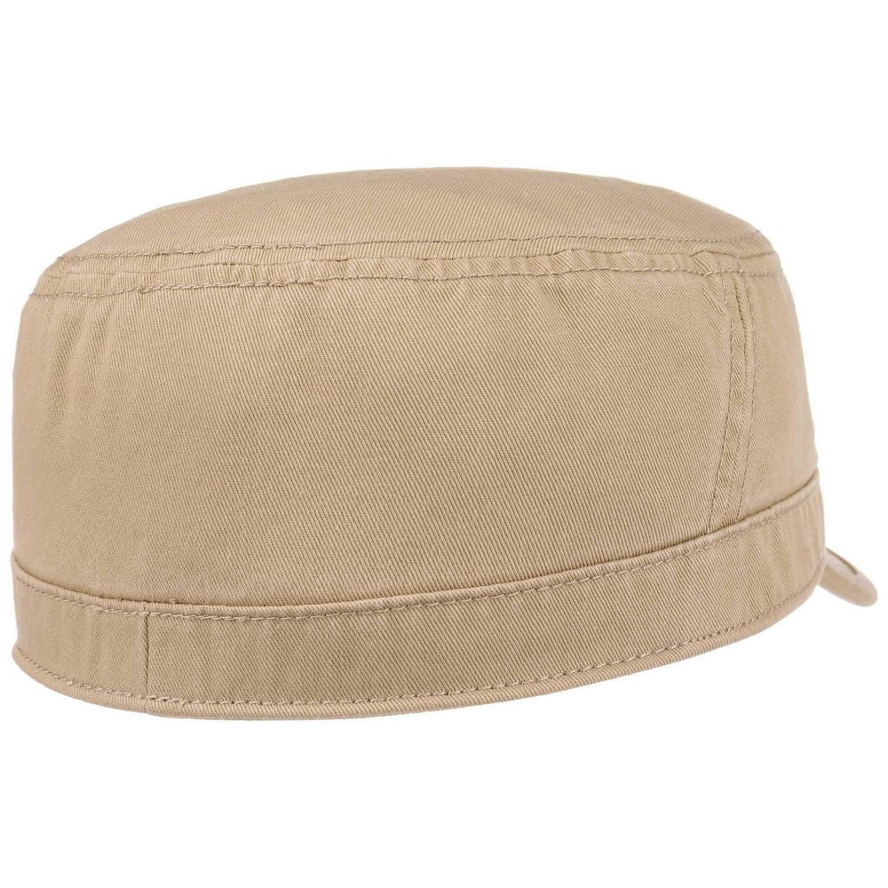 Sandfarvet Stetson Army Cap i 100% Bomuld - Army Cap fra Stetson hos The Prince Webshop