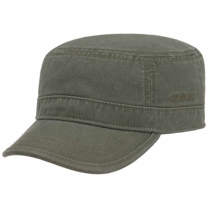 Grøn Stetson Army Cap i 100% Bomuld - Army Cap fra Stetson hos The Prince Webshop