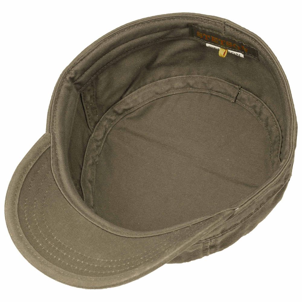 Grøn Stetson Army Cap i 100% Bomuld - Army Cap fra Stetson hos The Prince Webshop